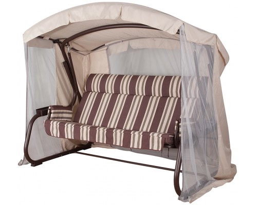 Садовые качели Милан Премиум шоколад Фото 1