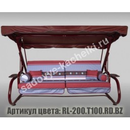 Садовые качели Титан бордовые