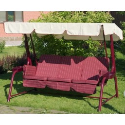 Садовые качели Гавана бордовые